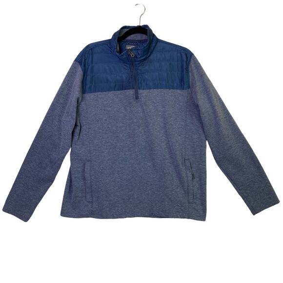 Eddie Bauer Blue 1/4 Zip Pullover Sweatshirt Size Large - Picture 1 of 6